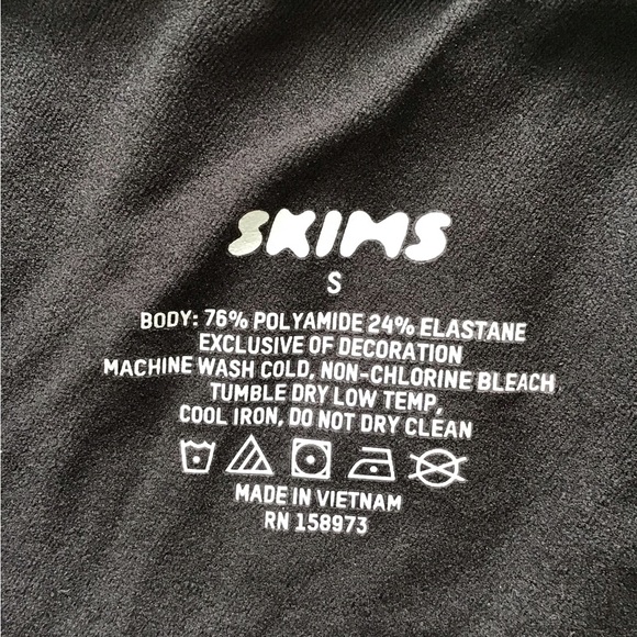 SKIMS Slip Dress | Black | Size S - Picture 6 of 6